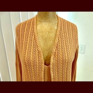 MALO Italy made silk Cardigan top set M